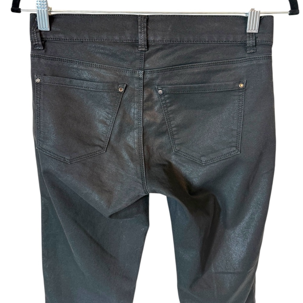 White House Black Market Coated Black Skinny Jens - Picture 6 of 7